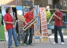 Tritticotrio in strada in una delle prime formazioni